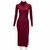 VESTIDO MARSALA CANELADO, TAM PP