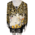 BLUSA ANIMAL PRINT COM FRANJAS, TAM M