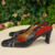 Scarpin preto slingback, Tam 8 1/2