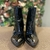 BOTA PRETA VINIL CANO BAIXO, TAM 34 - comprar online