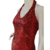 VESTIDO LONGO FESTA VERMELHO PAETÊS, TAM G - comprar online