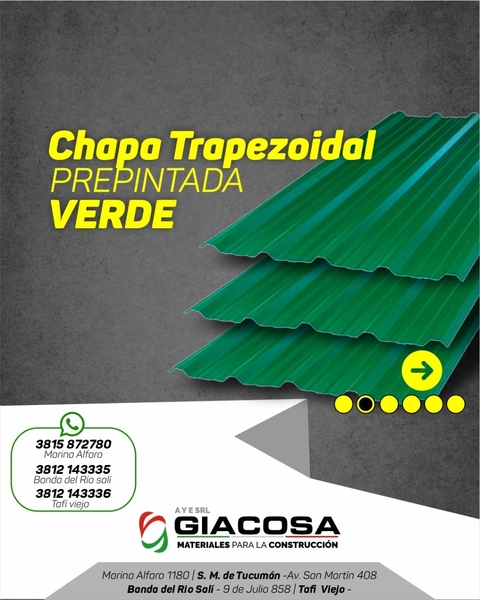 Chapa Trapezoidal Prelacada Rojo Hiescosa ☎ 916 889 444