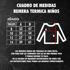 Remera Termica Blanca Niños - Imago en internet