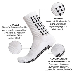 Medias Antideslizantes 3/4 Blancas - Fox Socks - comprar online