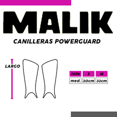 Imagen de Canilleras Power Guard Negras - Malik