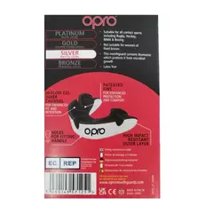 Protector Bucal Silver Gen 4 Blanco/Negro- Opro - comprar online