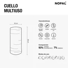 Cuello Térmico Multiuso Caleufú- Nopal - comprar online