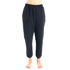 Pantalón de Jogging Unisex de Algodón Negro - Nopal