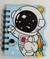 Mini Caderno de Anotações Astronauta / Caderneta/ Bloco de Anotações