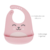 Babador em Silicone com Pega Migalhas Gumy Rosa - Buba - comprar online