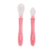 Kit 2 Colheres em Silicone Rosa - Buba