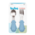 Kit Talheres Cabo em Silicone Azul - Buba - comprar online