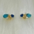 Brinco Ear Cuff Pedras Colors e Ponto de Luz