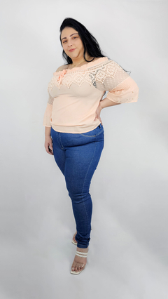 Calça Jeans Feminina Azul Plus Size - comprar online