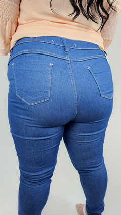 Calça Jeans Feminina Azul Plus Size - Lojinha da Bis