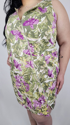 Vestido Reto Floral Plus Size - comprar online