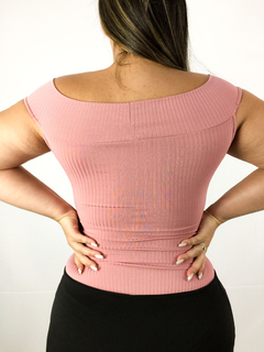 Body Feminino Canelado Transpassado - Lojinha da Bis