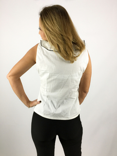 Camisa Social Feminina Branca Com Babado - loja online