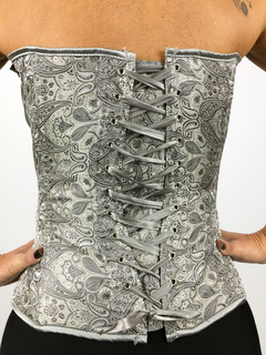 Corselet Cetim Prata - loja online