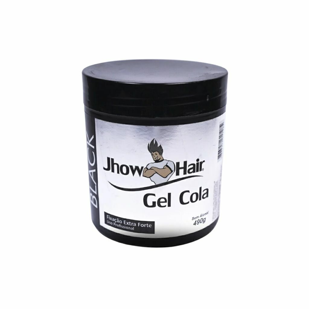 Gel Cola Jhow Hair 490g Black Rot/ Prata