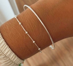 Pulseira Bolinhas Prata 925