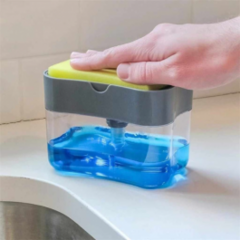 Dispenser Para Detergente Esponja 2 En 1 Cocina Jabon