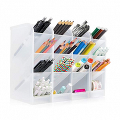 Organizador Accesorios Lápices Maquillaje Con Cubículos