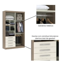 Guarda Roupa 4 Portas 4 Gavetas - Módulo Dormitório Master - Guarda Roupas Modulado Luciane - SeuMóvel.com | Onde seu lar é o que importa