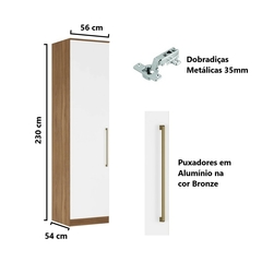 Guarda Roupa Dormitório Modulado Irlanda - Módulo 1 Porta c/ Prateleiras - Roupeiro Demobile na internet