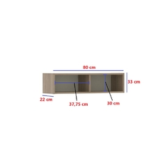 Nicho Duplo 80cm - Módulo Dormitório Master - Guarda Roupas Modulado Luciane - comprar online