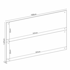 Painel Cabeceira Casa/Queen Dormitório Modulado Irlanda - Módulo Painel 168cm - Roupeiro Demobile - SeuMóvel.com | Onde seu lar é o que importa