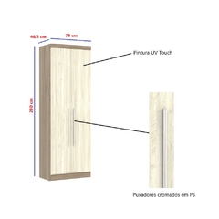 Guarda Roupa 2 Portas c/ Cabideiro - Módulo Dormitório Master - Guarda Roupas Modulado Luciane - SeuMóvel.com | Onde seu lar é o que importa