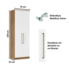 Guarda Roupa Dormitório Modulado Irlanda - Módulo 2 Portas 3 Gavetas - Roupeiro Demobile na internet