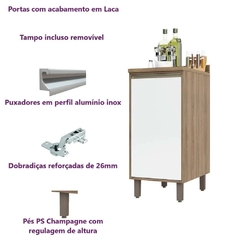 Balcão Cozinha 1 Porta 40 - Módulo Cozinha Mel - Luciane 1301 - comprar online