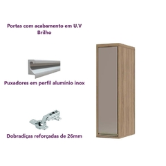 Armário Cozinha Aéreo de Parede 1 Porta 20 - Módulo Cozinha Mel - Luciane 1306 na internet