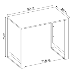 Imagem do Mesa Escrivaninha p/ Computador Morada 90x53 - Escritório Home Office - Demobile 29500