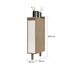 Balcão Cozinha 1 Porta 20 - Módulo Cozinha Mel - Luciane 1300