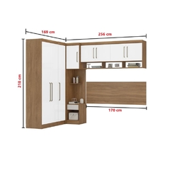 Guarda Roupa Dormitório Modulado Modena Casal/Queen Canto - Roupeiro Demobile Modena 3 - SeuMóvel.com | Onde seu lar é o que importa