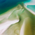 Arte abstrata em tons de verde e azul - Impressão Fine-art em papel algodão. Medida da estampa: 40x40 cm