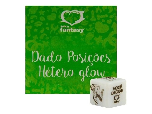 Dado Posições Hetero Glow Brilha no Escuro Sexy Fantasy