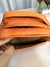 Bolsa lô em couro legítimo - laranja - loja online
