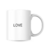 Caneca em Porcelana Love 325ml