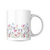 Caneca em Porcelana Flores 325ml