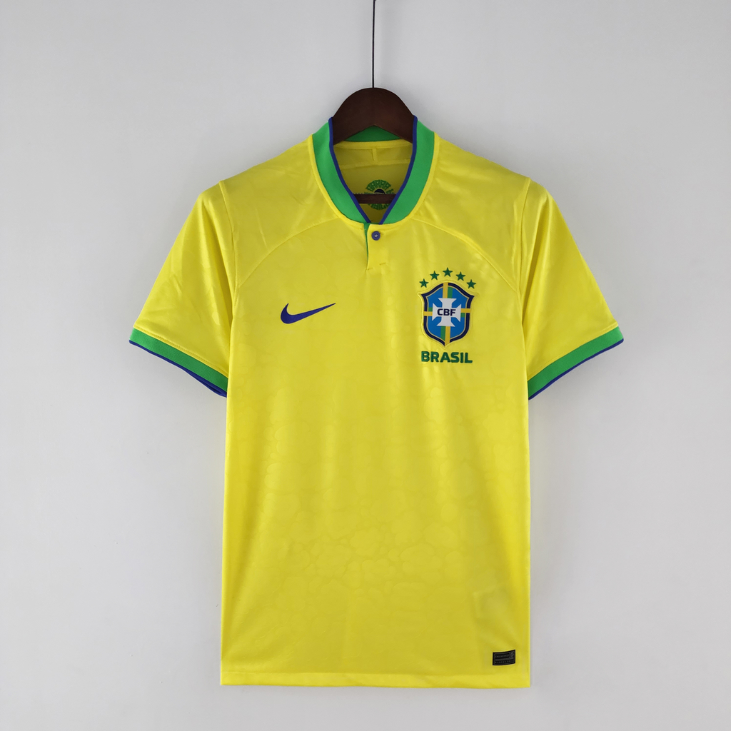 Camisa Brasil CBF I 22/23 Nike Torcedor Pro Infantil - Amarela