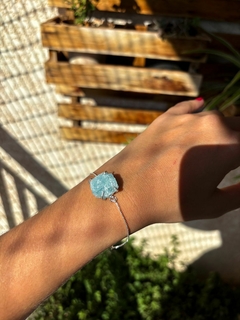 Pulseira Garra de Água Marinha - comprar online