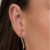 Brinco Ear Cuff com Design Moderno banhado em ouro 18K