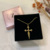 Colar com crucifixo banhado em ouro 18K - comprar online