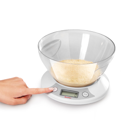 Báscula digital con bowl hasta 5 kg - Practicohogar