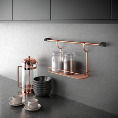 Barra colgadora 80 cm línea City Copper - Practicohogar