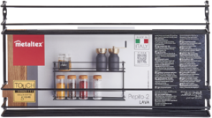 Repisa de 2 niveles de pared para especieros, aceite, vinagre y más, Pepito 2 línea Touch-Therm Lava en internet